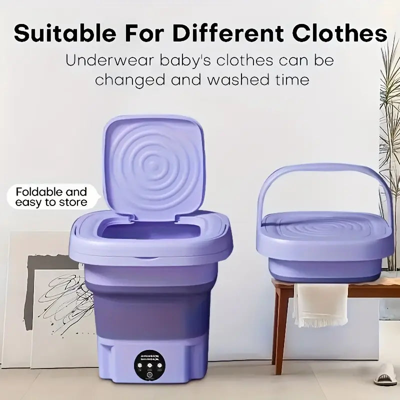 BELLUREA™ - Machine à laver portable propre 8 L – Pour les appartements, dortoirs, le camping et les voyages